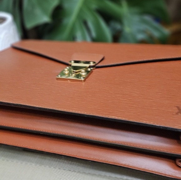 #00520-0588 LOUIS VUITTON EPI LEATHER DOCUMENT BAG KENYAN BROWN - Picture 7 of 14